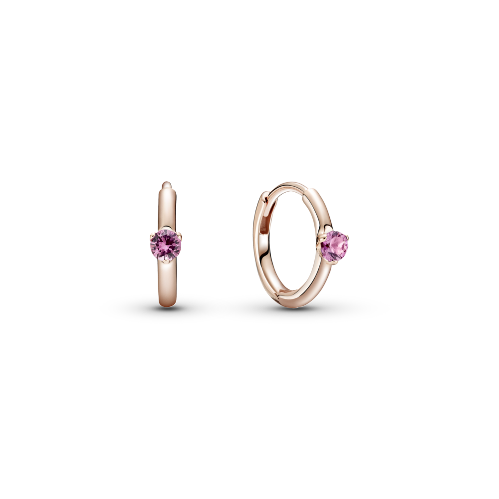 Серьги-кольца "Розовый талисман" от Pandora RU